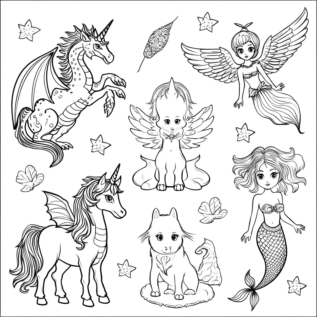 Mythical Creatures coloring pages