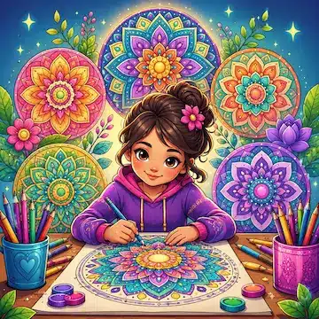 Free printable mandala coloring pages for kids
