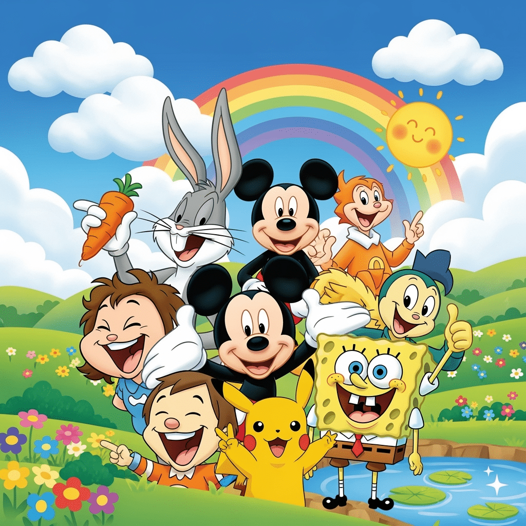 cartoon coloring pages