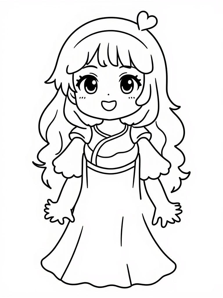 Free Printable Cute Mermaid Coloring Pages