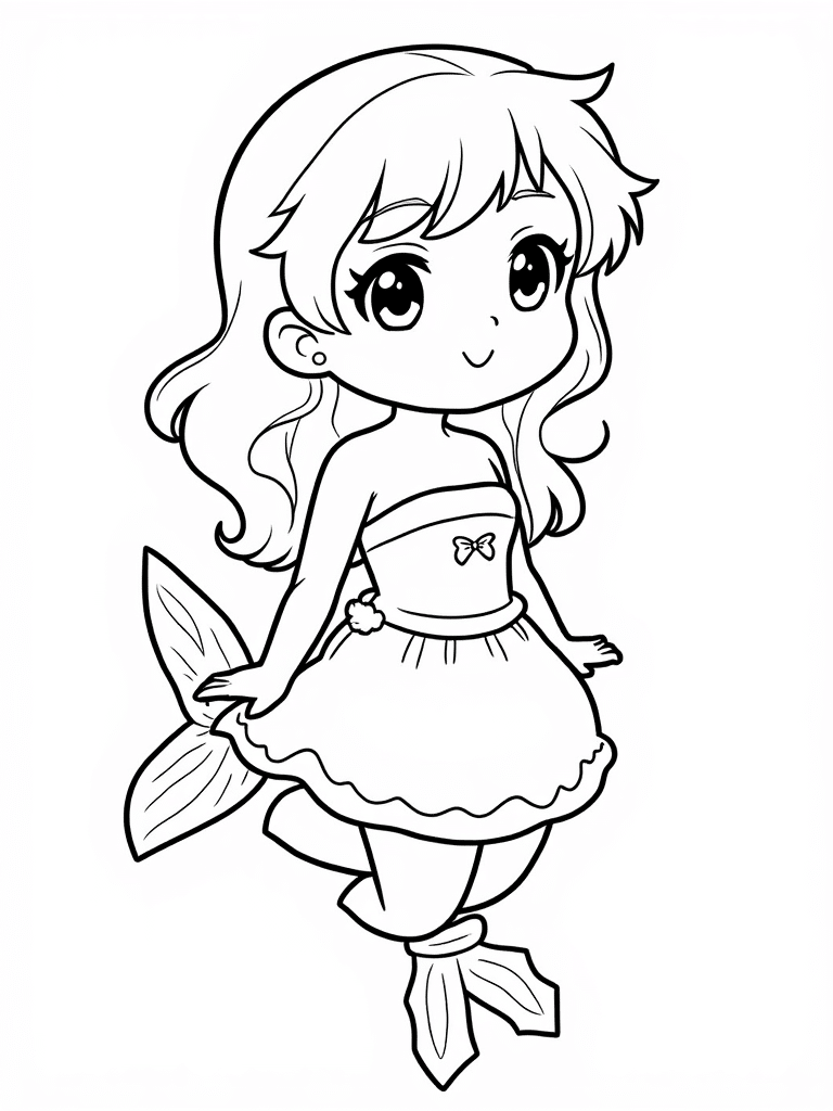 Free Printable Cute Mermaid Coloring Pages 22 cute mermaid #2025